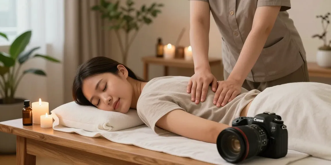 Relaxing 서초출장안마 session in a serene home environment