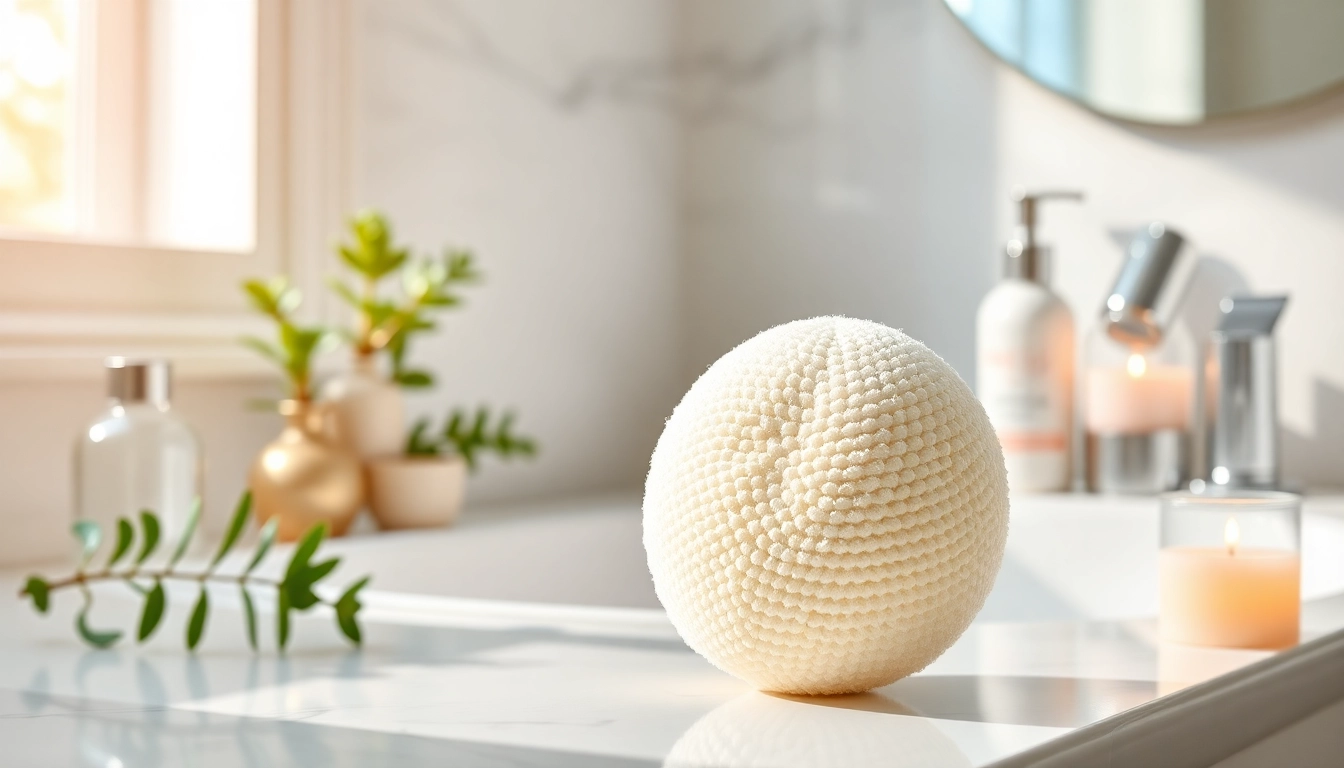 Hands applying a gentle cleanser using a makeup remover loofah for effective skincare.