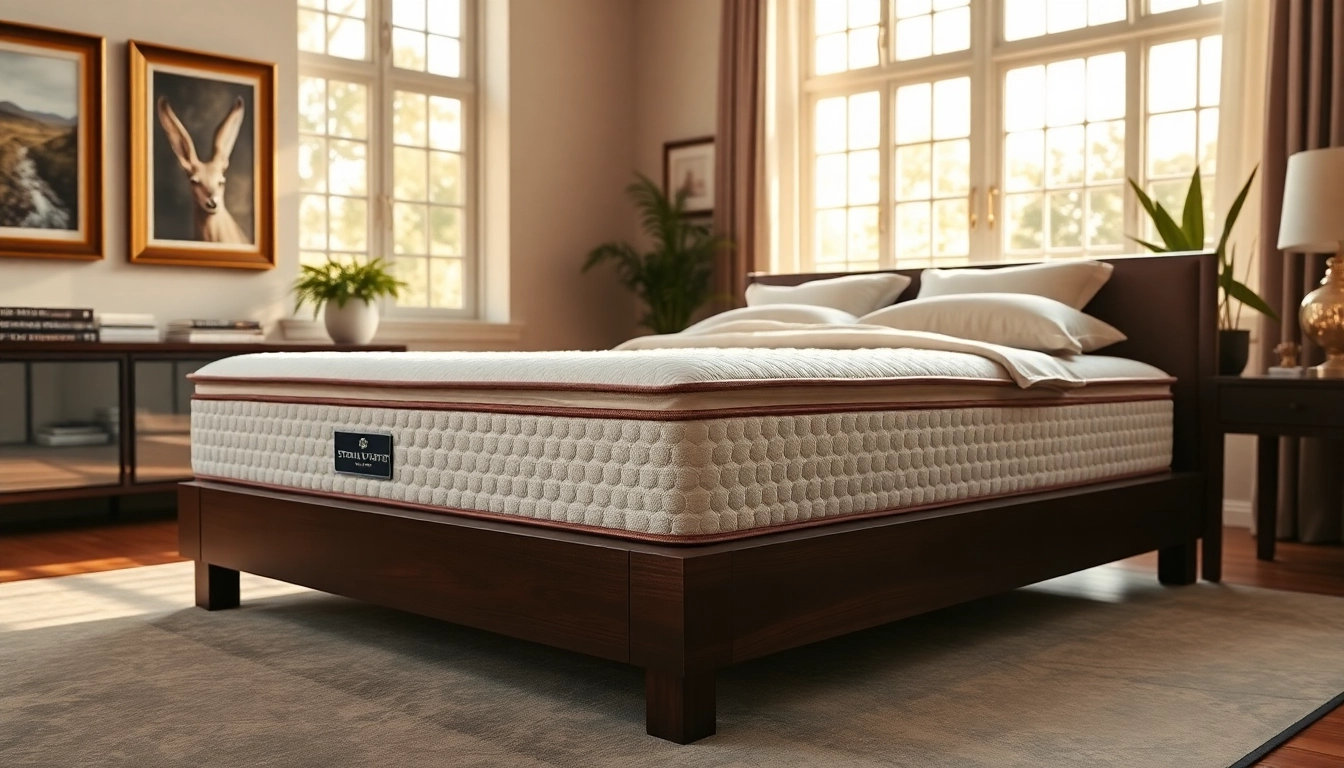 Explore the comfort and luxury of the Stearns and Foster foundation with its premium design elements and elegant aesthetics.