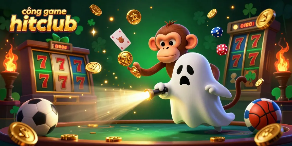 Experience thrilling moments at cổng game hitclub with an exciting casino scene featuring mystical elements and sports elements.